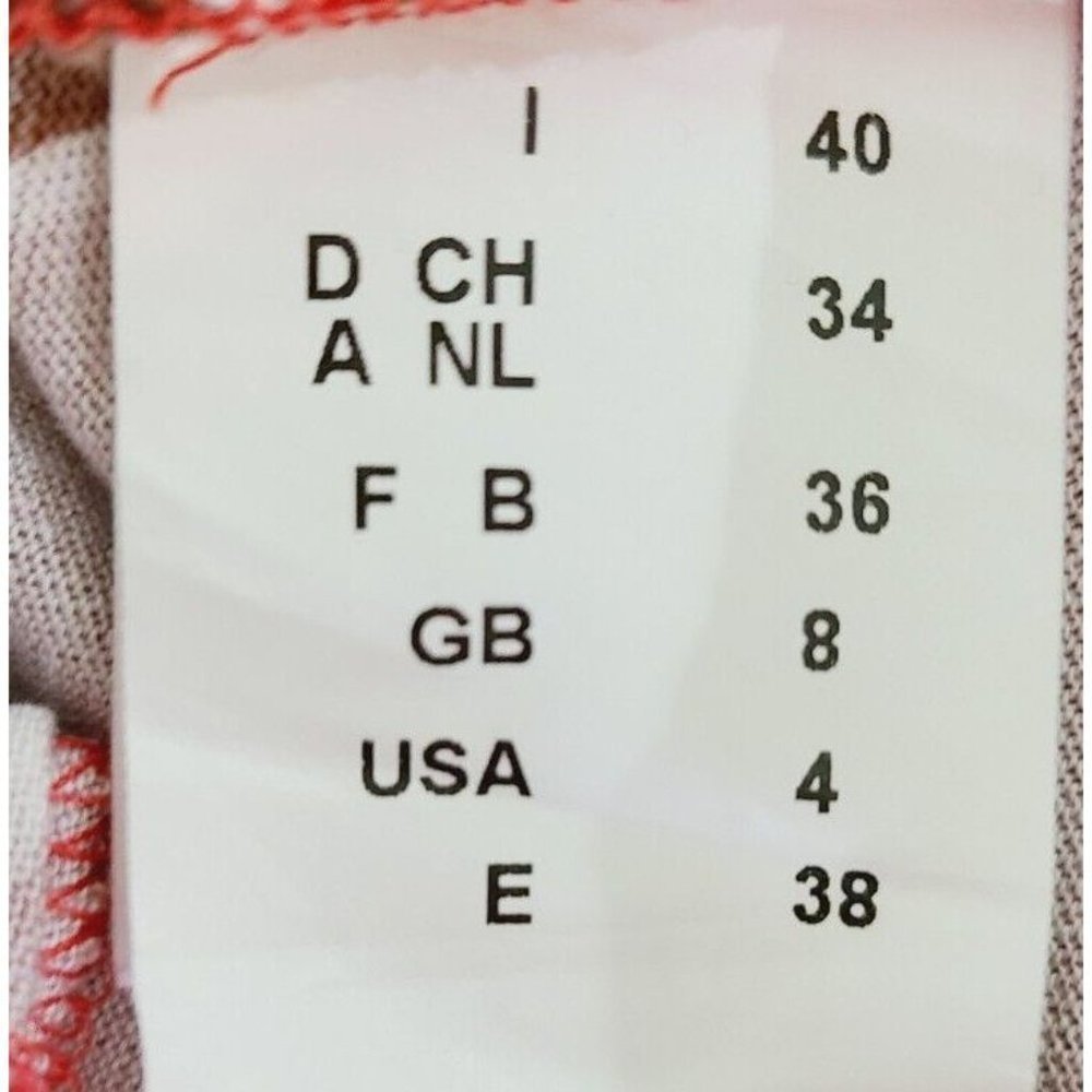 Missoni Women's Baby Doll Dress 4 Colorblock Stripes Orange Brown Mini - Picture 8 of 15